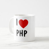 I Love PHP Koffiemok (Voorkant links)