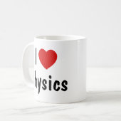 I Love Physics Koffiemok (Voorkant links)