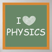 I Love Physics Poster (Voorkant)