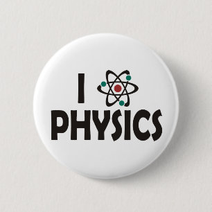 I Love Physics Ronde Button 5,7 Cm