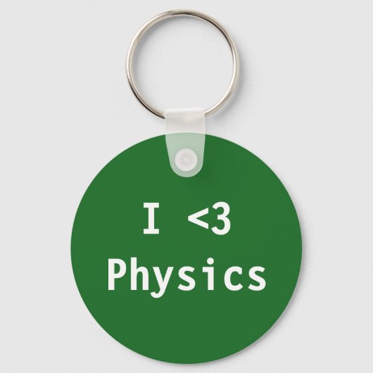 I Love Physics Sleutelhanger (Voorkant)