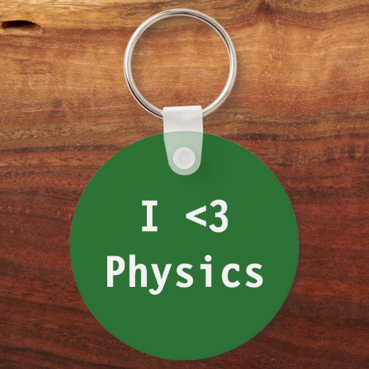 I Love Physics Sleutelhanger (Voorkant)