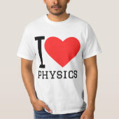 I love physics  t-shirt (Voorkant)