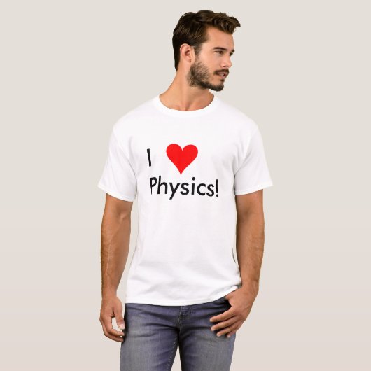 I Love Physics T-shirt (Voorkant volledig)