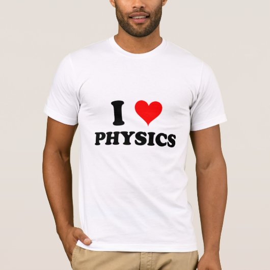 I Love Physics T-shirt (Voorkant)