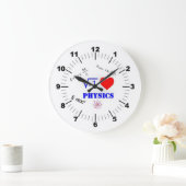 I Love Physics Wall Clock Grote Klok (Huis)