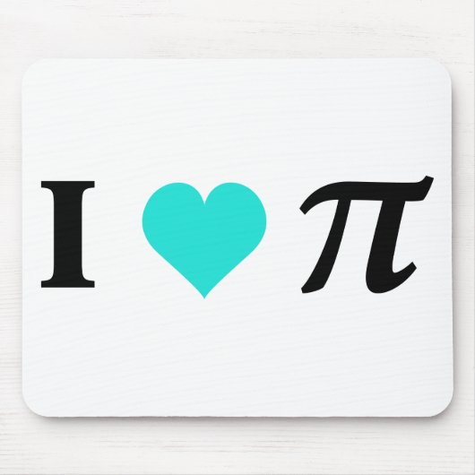 I Love Pi Muismat (Voorkant)