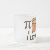 I Love Pi Sticker – Schattigee Wiskunde & Pie Pun Matglas Koffiemok (Center)