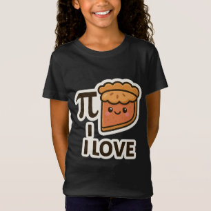I Love Pi Sticker – Schattigee Wiskunde & Pie Pun T-shirt
