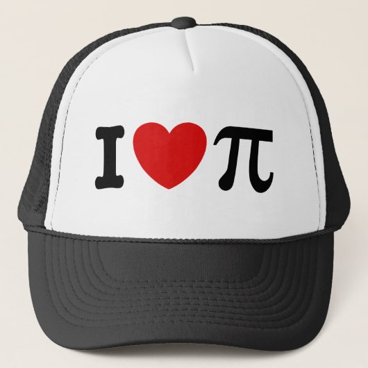 I Love PI Trucker Pet (Voorkant)