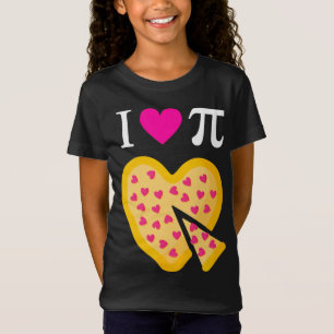I Love Pi Valentijns's Pizza Heart Wiskunde Teache T-shirt