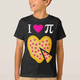 I Love Pi Valentijns's Pizza Heart Wiskunde Teache T-shirt