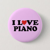 I Love Piano Button (Voorkant)