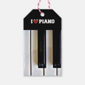 I Love Piano, Jazzy Design Cadeaulabel (Voorkant)