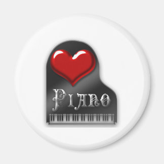 I Love Piano Magneet