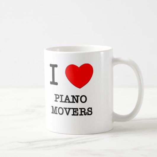 I Love Piano Movers Koffiemok (Rechts)
