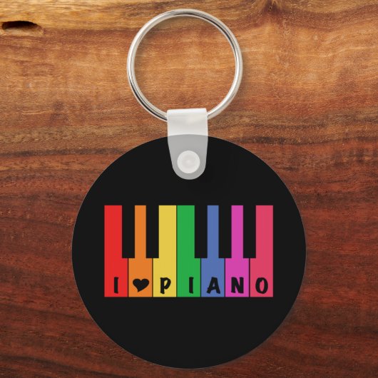 I Love Piano Sleutelhanger (Voorkant)