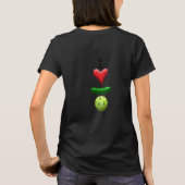 I Love Pickleball - Black - T-shirt (Achterkant)