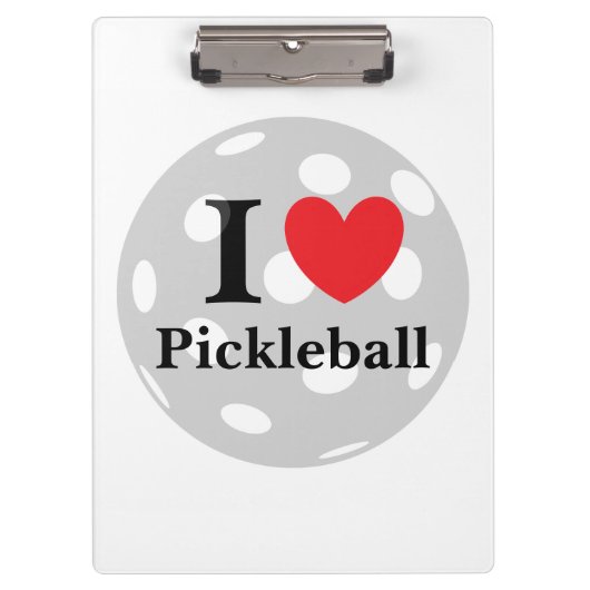 "I Love Pickleball" Klembord (Voorkant)