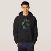I Love Pickleball  Pickleball Hoodie (Voorkant volledig)