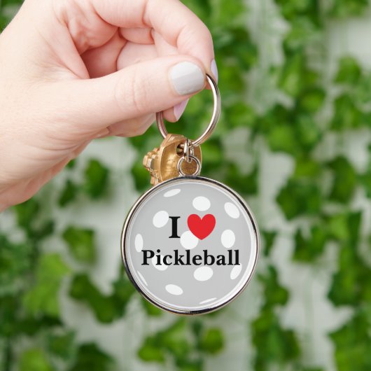 "I Love Pickleball" Sleutelhanger (Hand)