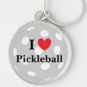 "I Love Pickleball" Sleutelhanger (Voorkant)