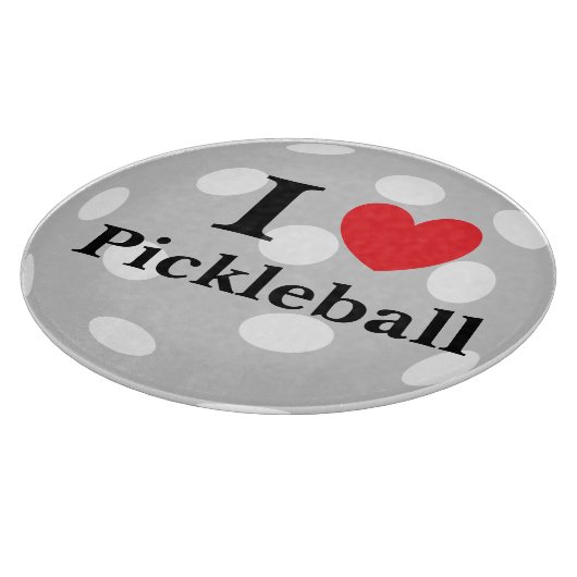 "I Love Pickleball" Snijplank (Hoek)