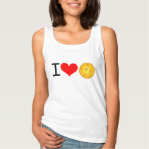 "I Love Pickleball" Vrouwelijke Tanktop