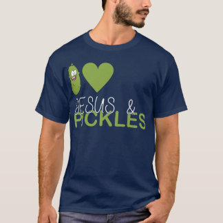 I Love Pickles & Jesus, Pickle Vegetable Farming V T-shirt