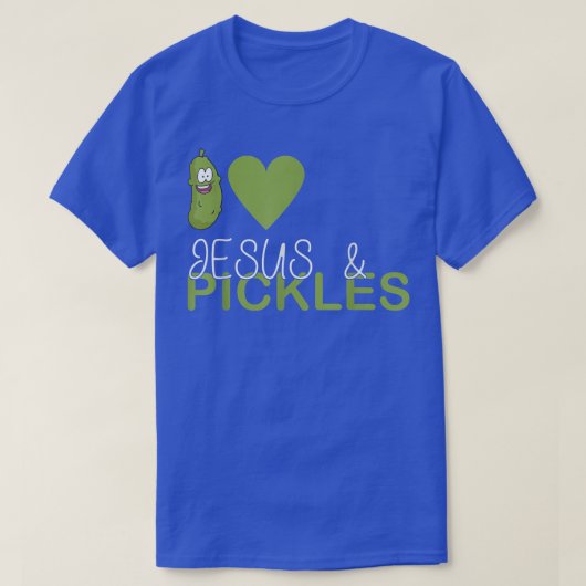 I Love Pickles & Jesus, Pickle Vegetable Farming V T-shirt (Design voorkant)
