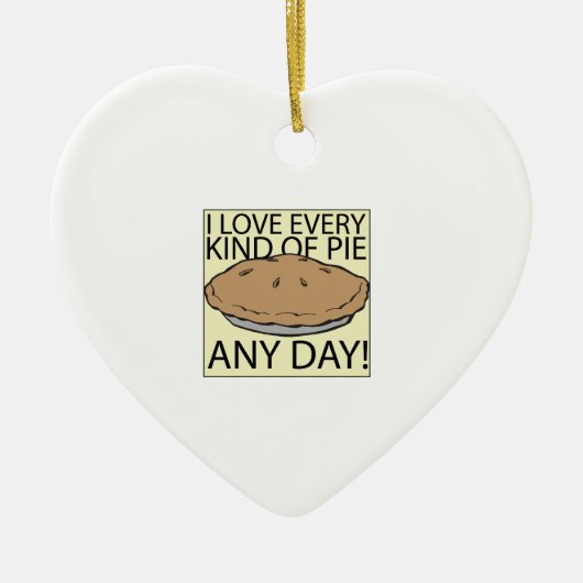 I Love Pie Keramisch Ornament (Voorkant)