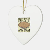 I Love Pie Keramisch Ornament (Links)
