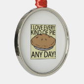 I Love Pie Metalen Ornament (Rechts)