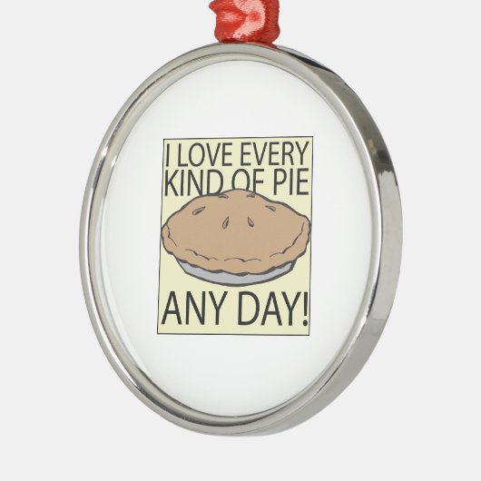 I Love Pie Metalen Ornament (Links)