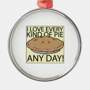 I Love Pie Metalen Ornament