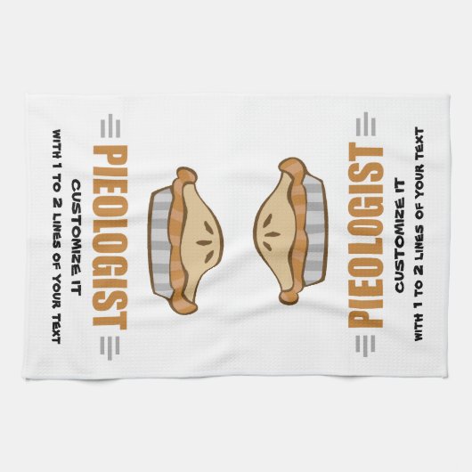 I Love Pie Theedoek (Horizontaal)