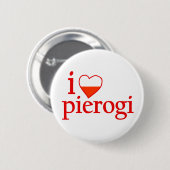I Love Pierogi Ronde Button 5,7 Cm (Voorkant /achterkant)