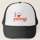 I Love Pierogi Trucker Pet (Voorkant)