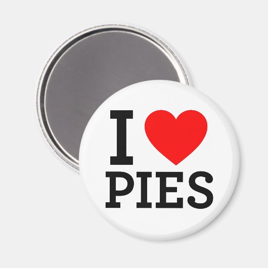 I Love Pies Magneet (Voorkant / Achterkant)
