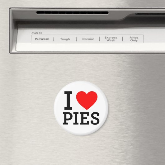 I Love Pies Magneet (Insitu (Vaatwasser))