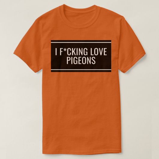 I Love Pigeons 10 T-shirt (Design voorkant)