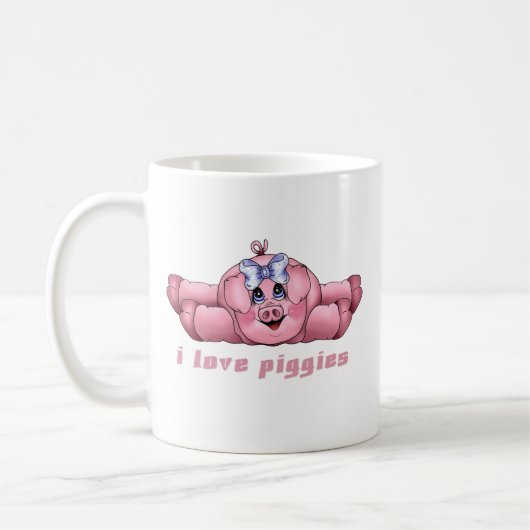 I Love Piggies Koffiemok (Links)