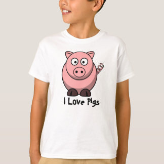 I Love Pigs Child's T-shirt
