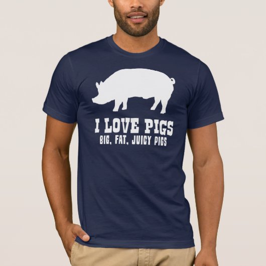I Love Pigs T-shirt (Voorkant)