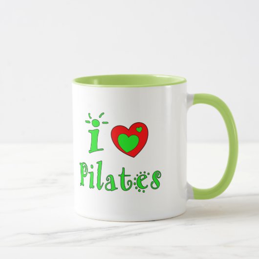 I Love Pilates - Custom Coffee Mugs Mok (Rechts)