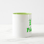 I Love Pilates - Custom Coffee Mugs Tweekleurige Koffiemok (Center)