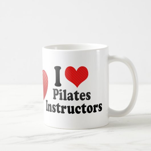 I Love Pilates Instructors Koffiemok (Rechts)