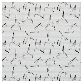 I LOVE PILATES Pilates in zwarte kleur met strepen Stof