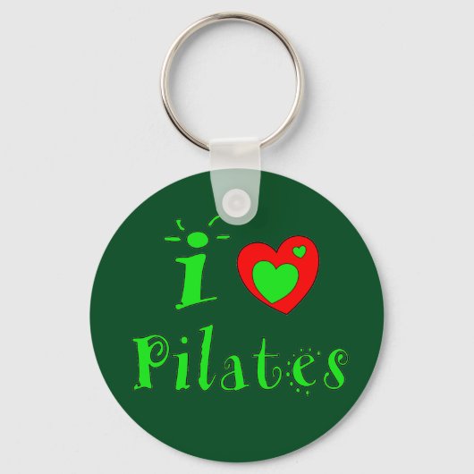 I Love Pilates Sleutelhanger (Voorkant)