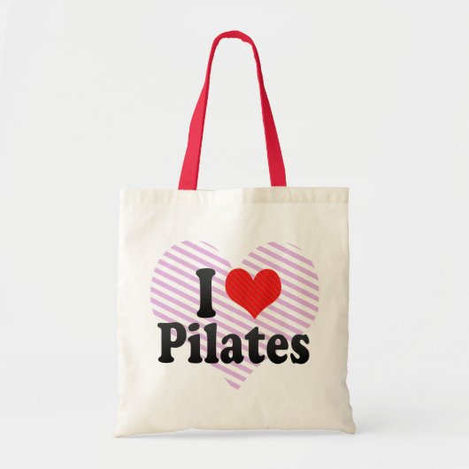 I Love Pilates Tote Bag (Voorkant)